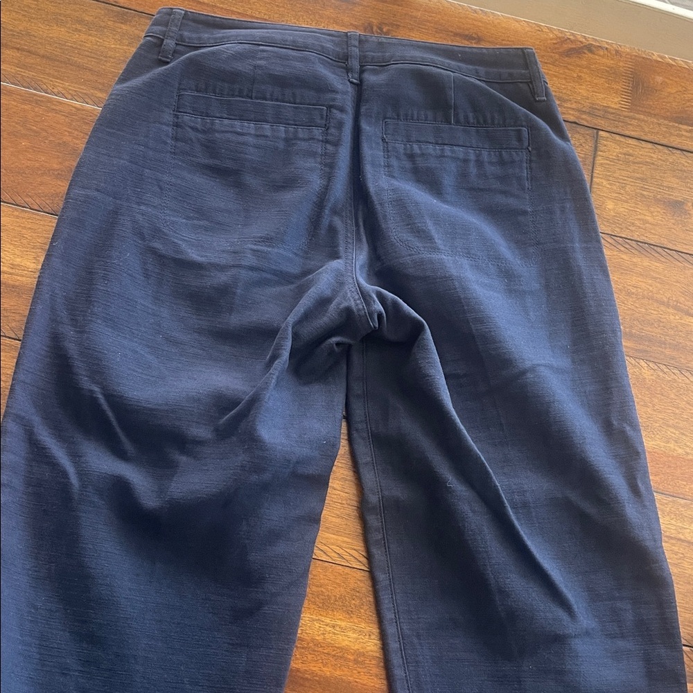 J Crew factory Cotton Camp Pants Green Blue size 28P - Picture 15 of 16